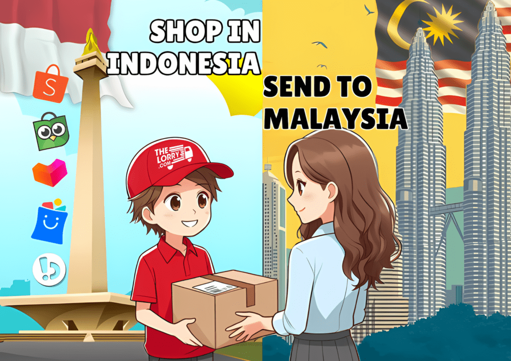 how to shop in indonesia and send to malaysia