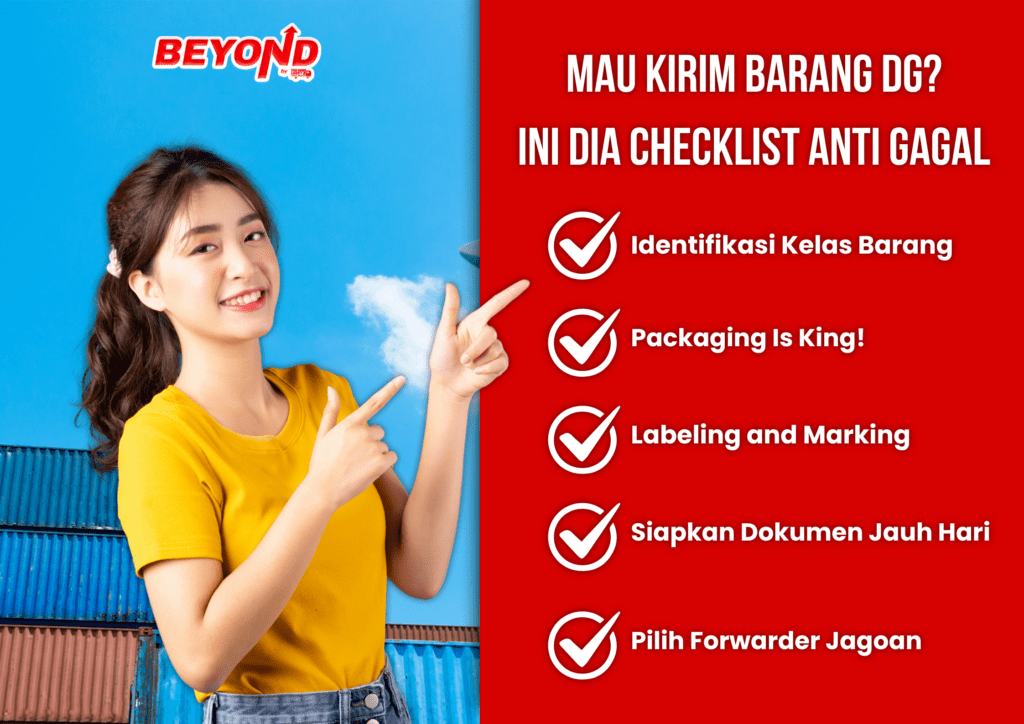 chcklist kirim barang Dangerous Goods